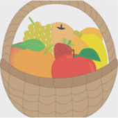 Sticker Panier de fruits (Devant)