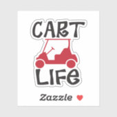 Sticker Panier Vie Funny Golf Panier (Feuille)