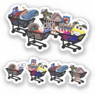 Sticker Paniers de courses Scrap Book