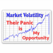 Sticker Panique du marché stock (Devant)