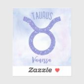 Sticker Panneau Astrologie Cute Taurus Ordinateur portable (Feuille)