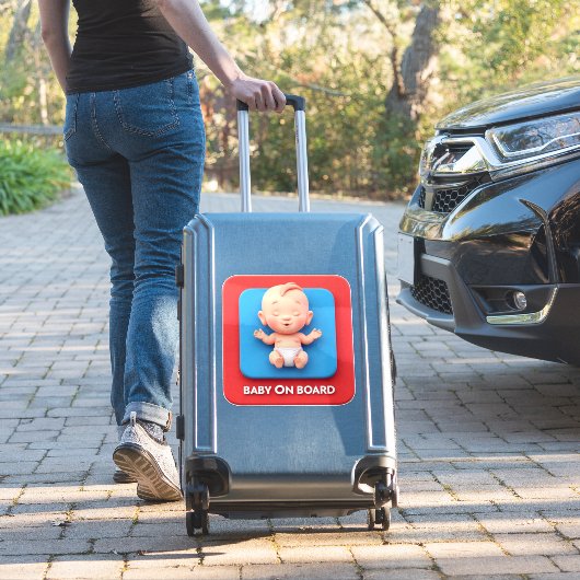 Sticker Panneau auto bébé à bord (Valise Insitu)