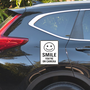 Sticker Panneau avertisseur réfléchissant "Vous êtes filmé
