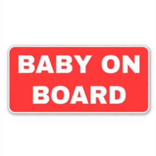 Sticker Panneau bébé à bord - Fenêtre voiture
