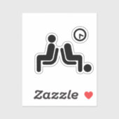 Sticker Panneau d'attente long (Feuille)