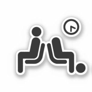 Sticker Panneau d'attente long
