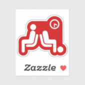 Sticker Panneau d'attente long (Feuille)