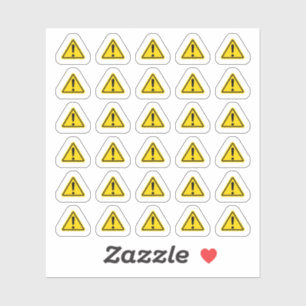 Sticker Panneau d'attention Information importante Calendr