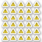 Sticker Panneau d'attention Information importante Calendr (Devant)