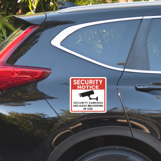 Sticker Panneau d'avis de sécurité – Caméras de surveillan