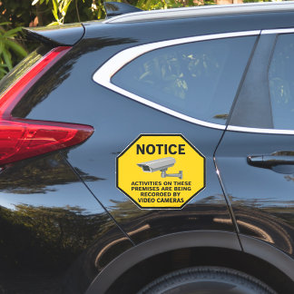 Sticker Panneau d'avis de vidéosurveillance
