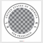 Sticker Panneau de contrôle gris et argent pour l'autocoll (Feuille)