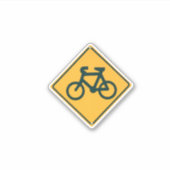 Sticker Panneau de la route à vélo (Devant)