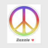 Sticker Panneau de paix (Feuille)
