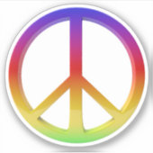Sticker Panneau de paix (Devant)