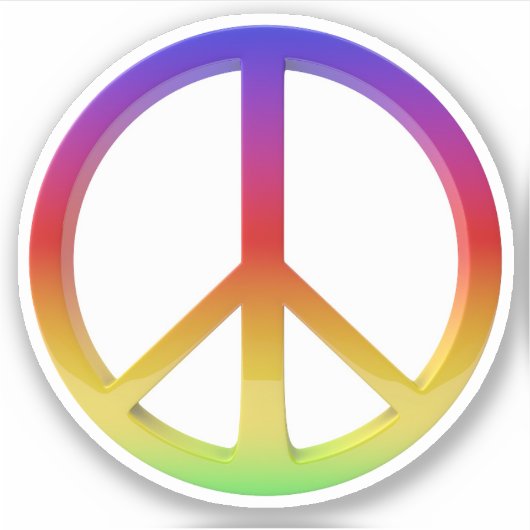 Sticker Panneau de paix (Devant)