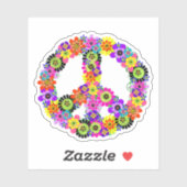 Sticker Panneau de paix (Feuille)