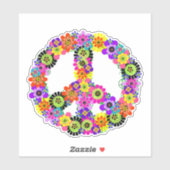 Sticker Panneau de paix (Feuille)