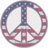 Sticker Panneau de paix (Devant)