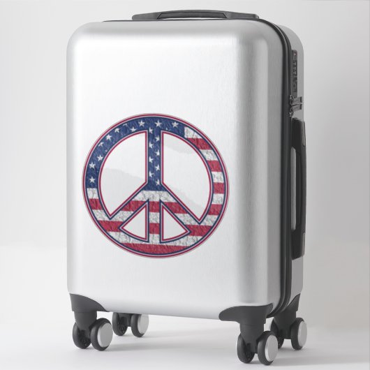 Sticker Panneau de paix (Sur valise)
