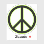 Sticker Panneau de paix (Feuille)