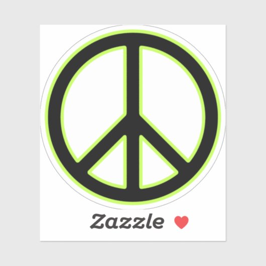 Sticker Panneau de paix (Feuille)