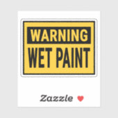 Sticker Panneau de peinture fraîche (Feuille)