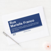 Sticker Panneau de rue Marielle Franco (Enveloppe)