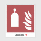 Sticker Panneau de sécurité de la station de déverrouillag (Feuille)