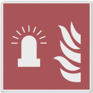 Sticker Panneau de sécurité de l'alarme incendie