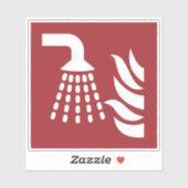 Sticker Panneau de sécurité de l'applicateur de brouillard (Feuille)