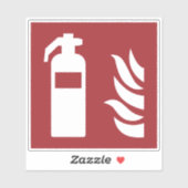 Sticker Panneau de sécurité de l'extincteur (Feuille)