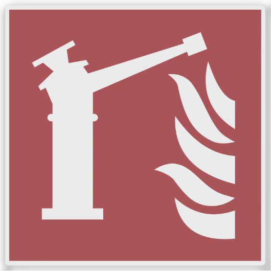 Sticker Panneau de sécurité du moniteur d'incendie (Devant)