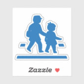 Sticker Panneau de signalisation scolaire >> Japonais (Feuille)
