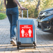 Sticker Panneau de sol pour distanciation sociale contre l (Valise Insitu)