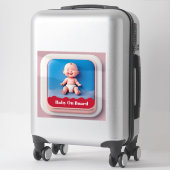 Sticker Panneau de voiture Bébé à bord (Sur valise)