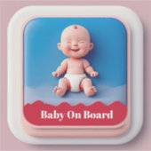 Sticker Panneau de voiture Bébé à bord (Devant)
