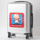 Sticker Panneau de voiture Bébé à bord (Sur valise)