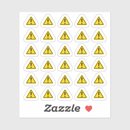 Sticker Panneau d'information important (Feuille)