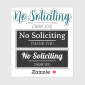Sticker Panneau d'interdiction de sollicitation devant la (Feuille)