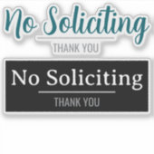 Sticker Panneau d'interdiction de sollicitation devant la (Devant)