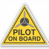 Sticker Panneau du pilote à bord (Devant)