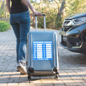 Sticker Panneau Heures d'ouverture, Heures d'ouverture Sig (Valise Insitu)