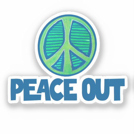 Sticker Panneau Paix (Recto)