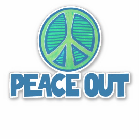 Sticker Panneau Paix (Devant)