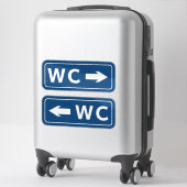 Sticker Panneau toilette WC (Sur valise)