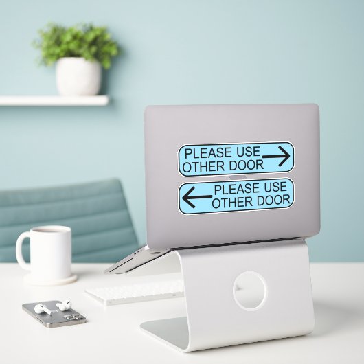 Sticker panneau utiliser une autre porte (Ordinateur portable sur le bureau)