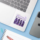 Sticker Panneaux de héros Gotham Knights (Ordinateur portable avec iPhone)