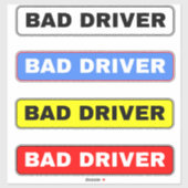 Sticker Panneaux de mauvais conducteurs (Feuille)