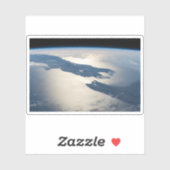 Sticker Panorama depuis l'espace Highlights Cook Strait (Feuille)